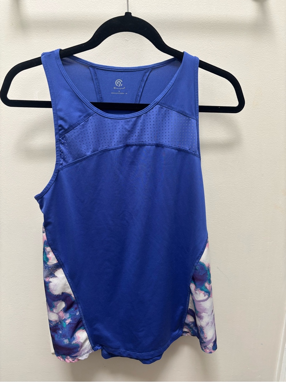 C9 by Champion Royal Blue Tank Top with Purple & White Accent Panels